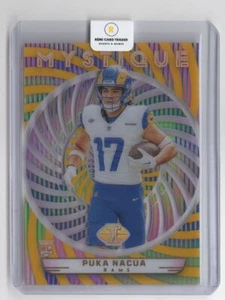 2023 Panini Illusions Rookie Mystique Gold Puka Nacua Rookie 19/25 #27 Los - Picture 1 of 2