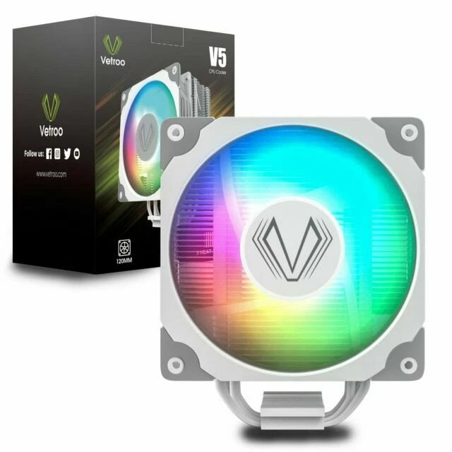 Vetroo V5 CPU Air Cooler - White