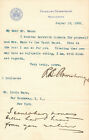 Robert B. Armstrong - Letter Signed As Assistant Secretary Of The Treasury