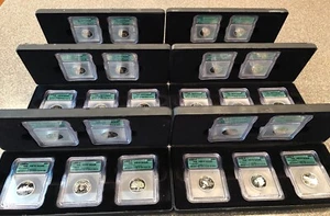 QUARTERS--30-piece --COLLECTION ICG GRADED PR-70 DCAM 1999-2004 INCLUSIVE - Picture 1 of 7