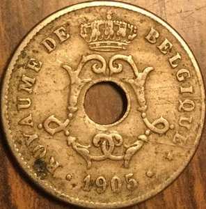 1905 BELGIUM 10 CENTIMES - Picture 1 of 2