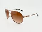 Oakley Caveat OO4054-01 Rose Gold Copper Aviator Sunglasses Brown Lens 60-14 137
