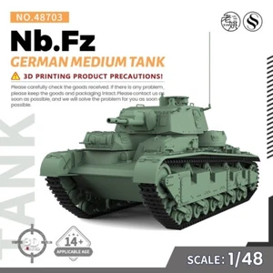 SSMODEL SS48703 1/48 Kit Modelo Militar Alemán Nb.Fz Tanque Mediano - Imagen 1 de 5