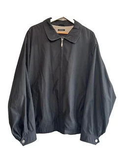 Claiborne Outerwear Herren Mikrofaser durchgehender Reißverschluss schwarz Jacke 2XL - Bild 1 von 10