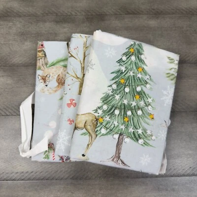 Pottery Barn Snow Day Gnomes Euro Pillow Shams Organic Cotton Set/3 Flaws Read - Image 1 of 4