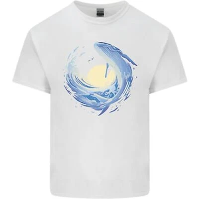 Océano Ballena & Pulpo Algodón Hombre Camiseta Top - Imagen 1 de 4