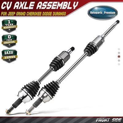 2x Conjunto de eje CV delantero izquierdo y derecho para Jeep Grand Cherokee Dodge Durango AWD Foto 1 de 4