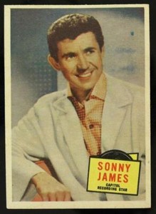Vintage Capitol Recording HIT STARS Trading Cards Topps 1957 SONNY JAMES No 28