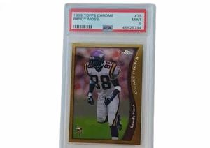 Randy Moss Rookie RC 1998 Topps Chrome PSA 9 Mint #35 vintage Vikings Patriots - Picture 1 of 4