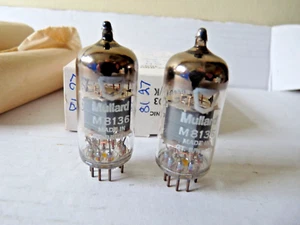 Matched Pair M8136 CV4122 ECC82 12AU7 Mullard Box Anode NOS Valve Tube G Feb23 - Picture 1 of 4