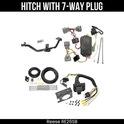 Enganche de remolque + cableado de 7 vías para 06-14 Honda Ridgeline 44528 receptor de 2" clase 3 Foto 1 de 4