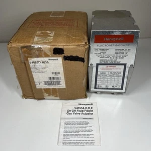 NEW Honeywell V4055D 1035 Fluid Power Actuator Gas Valve 110/120V 50/60Hz OEM - Picture 1 of 17