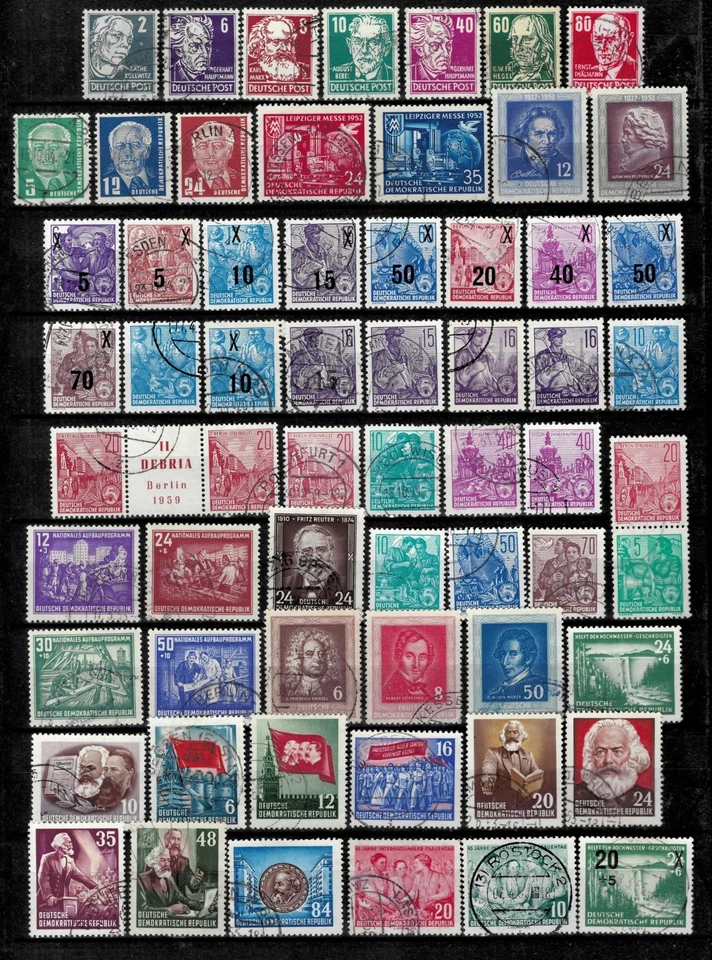 DDR Germany 1954/60 ☀ Used collection - Image 1 of 1