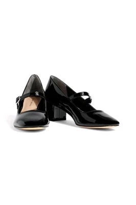 Stuart Weitzman Black Patent Leather Mary Jane Pumps Shoes Size 7.5 - Image 1 of 4