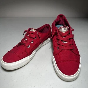 Sneakers Blowfish Malibu donna taglia 9 rosso invecchiato 100% cotone ricamato - Foto 1 di 9