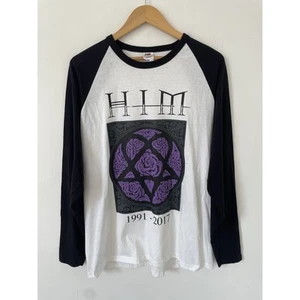 Him Band T Shirt Memoriam 1991 2017 Long Sleeve Graphic Print XL - Picture 1 of 8