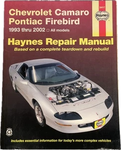 HAYNES Chevrolet Camaro & Pontiac Firebird 1993-2002 Repair Manual 24017 - Picture 1 of 2