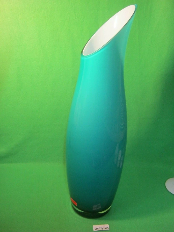 Bodenvase Glas Vase Leaf türkis 49 cm von Rosenthal  - Bild 1 von 1