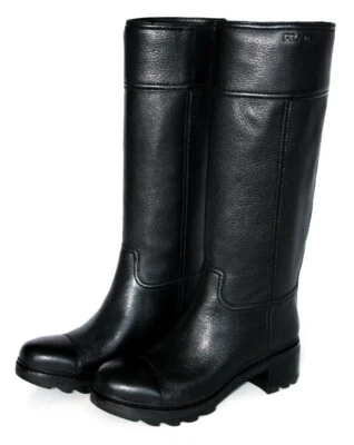 BOTAS DE NIEVE PRADA CERVO INVIERNO PIEL DE CIERVO NEGRA RAYAS ROJAS EE. UU. 10,5 UE 40,5 41 REINO UNIDO 7,5 Foto 1 de 4
