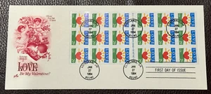 #2813a Artcraft FDC 1994 Loveland OH "Love Heart Be My Valentine?" Booklet Pane - Picture 1 of 1
