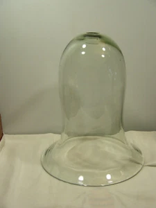 BLOWN GLASS DOME BELL GLASS CLOCHE DOLL CLOCK TERRARIUM PLANT COVER - Picture 1 of 11