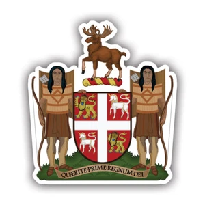 Newfoundland and Labrador Coiat of Arms Sticker Decal - Weatherproof - nl coa - Foto 1 di 4