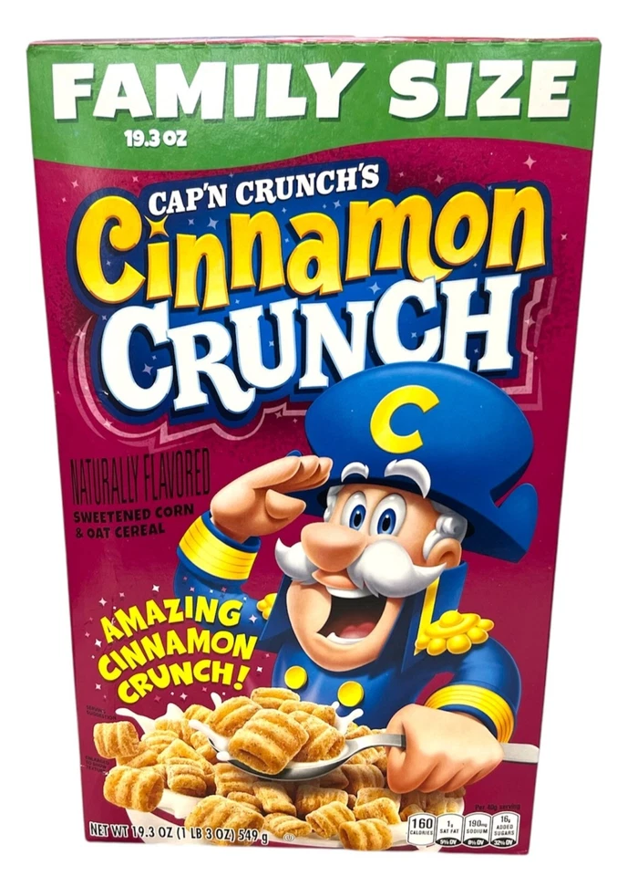 Cap'n Crunch Cinnamon Crunch Sweetened Corn & Oat Cereal 19.3 oz - Image 1 of 1