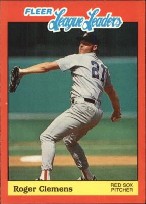 1989 Fleer League Leaders #5 Roger Clemens - NM-MT - Image 1 of 2