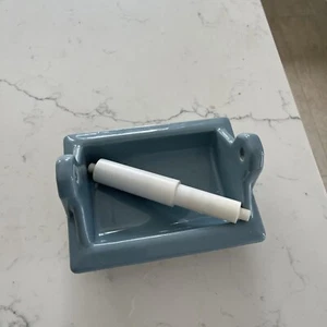 Sky Blue: Ceramic-Porcelain Toilet Paper Holder & White Roller: 622 445 - Picture 1 of 2