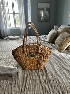 Jason Wu Pineapple Straw Tote Bag - Picture 1 of 9