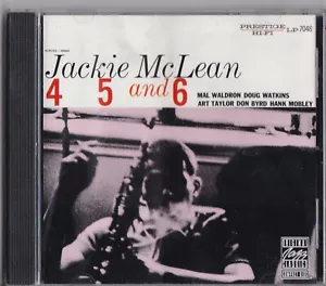 Jackie McLean -4, 5 And 6 CD Original Jazz Classics - Picture 1 of 1