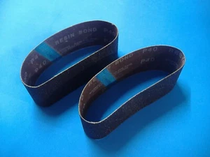 TWO 2 1/2" X 16" SANDING BELTS 40 GRIT EXTRA COARSE   - Picture 1 of 2