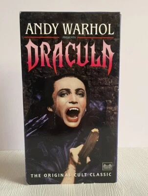 ANDY WARHOL PRESENTS DRACULA THE ORGINAL CULT CLASSIC VHS TAPE TRIBORO 1992 - Image 1 of 4