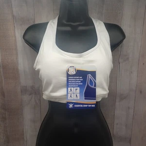 Biggest Loser Sport BH Damen Gr. L weiß Racerback abnehmbare Polsterung Neu mit Etikett - Bild 1 von 10