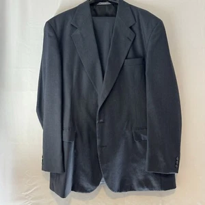 Haggar Vintage Suit Pants 38X32 Jacket 46L (See Measurements) Mens USA Gray - Picture 1 of 24