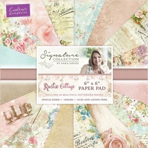 Crafter's Companion Single-Sided Paper Pad 6"X6" 48/Pkg-Sara Signature Rustic Co - Picture 1 of 3