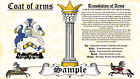 Brad-Lebrat Coat Of Arms Heraldry Blazonry Print