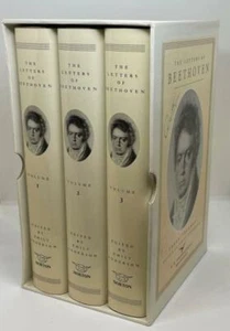 1985 THREE VOLUME LETTERS OF BEETHOVEN EMILY ANDERSON W/SLIPCASE - Imagen 1 de 2