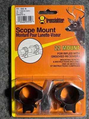 Ironsighter Scope Mount with Rings 550 M .22 Grooved - Image 1 of 4