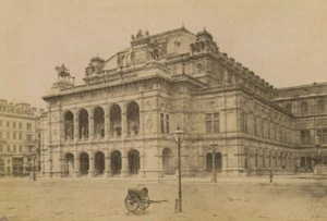 Autriche Vienne Opera Wiener Staatsoper ancienne Photo CDV Kramer 1870's - Picture 1 of 3