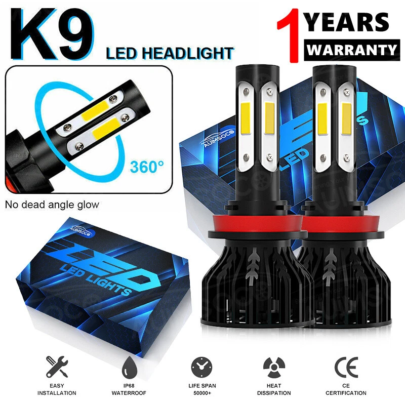 2Pcs H11 LED Headlight white Low beam lamp combo kit For Buick Terraza2005-2007 - Image 1 of 4