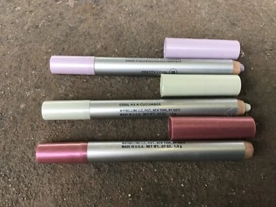 Lot of 3 Maybelline Cool Effect Cooling Shadow/Liner Duo  0.07oz each - READ - Image 1 of 2