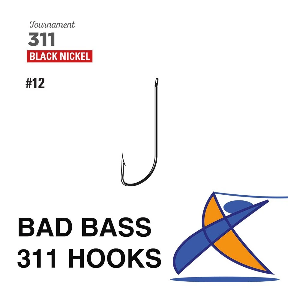 BAD BASS AMO SERIE 311 NICKEL PESCA DA RIVA  MICRO ARDIGLIONE E MICRO OCCHIELLO - Immagine 1 di 1