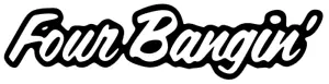Four Bangin' Decal 4 Cylinder JDM Funny Decal for Car, Truck, Windows, Outdoors! - Picture 1 of 5