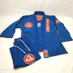 Gracie Barra Storm Equipe Jiu Jitsu BJJ Gi Jacket and Pants Youth Y4 Blue GBY4#3 - Picture 1 of 22