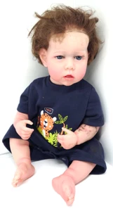 Muñeca Reborn De 50Cm Realista Suave De Silicona Hecha A Mano - Imagen 1 de 6