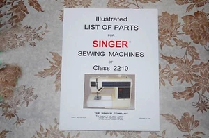 Illustrated Parts Manual, CD in PDF Format, for Singer Class 2210 Sewing Machine - Picture 1 of 1