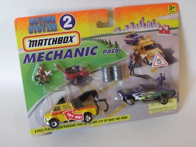 Matchbox Dodge Dragster Naranja Cáscara Púrpura Mecánico Paquete Doble Acción Rara Foto 1 de 2