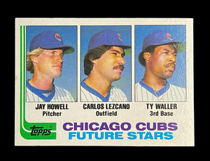 1982 Topps Chicago Cubs Future Stars Howell Lezcano Waller #51 Baseball Card NM