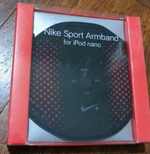 Nike Sport Armband for ipod Nano Black Red- Hiking Running--Free shipping - Picture 1 of 2